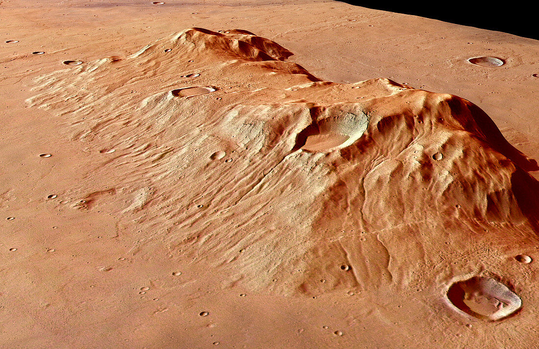 Ausonia Mensa massif,Mars