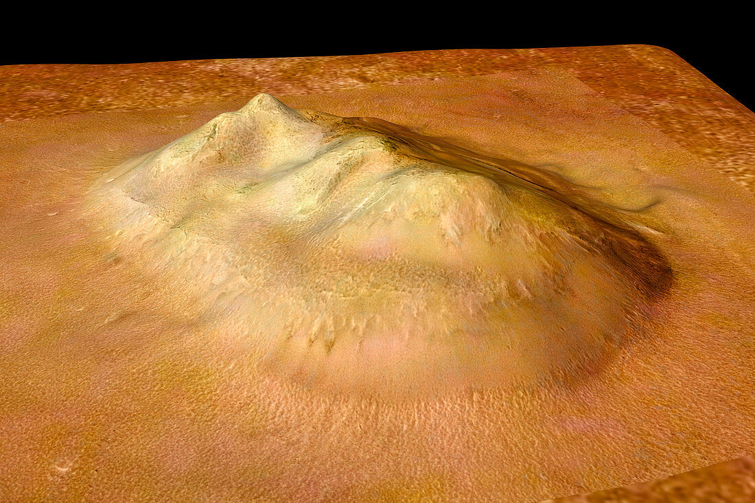 Face on Mars mesa