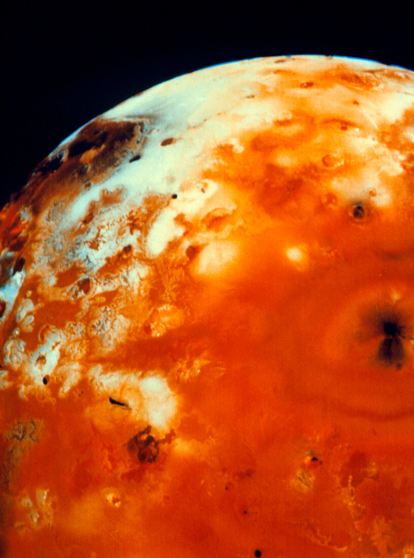 Voyager 1 image of the surface of Io