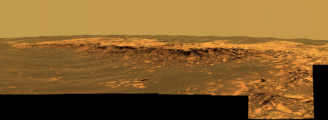 Martian landscape,true-colour panorama