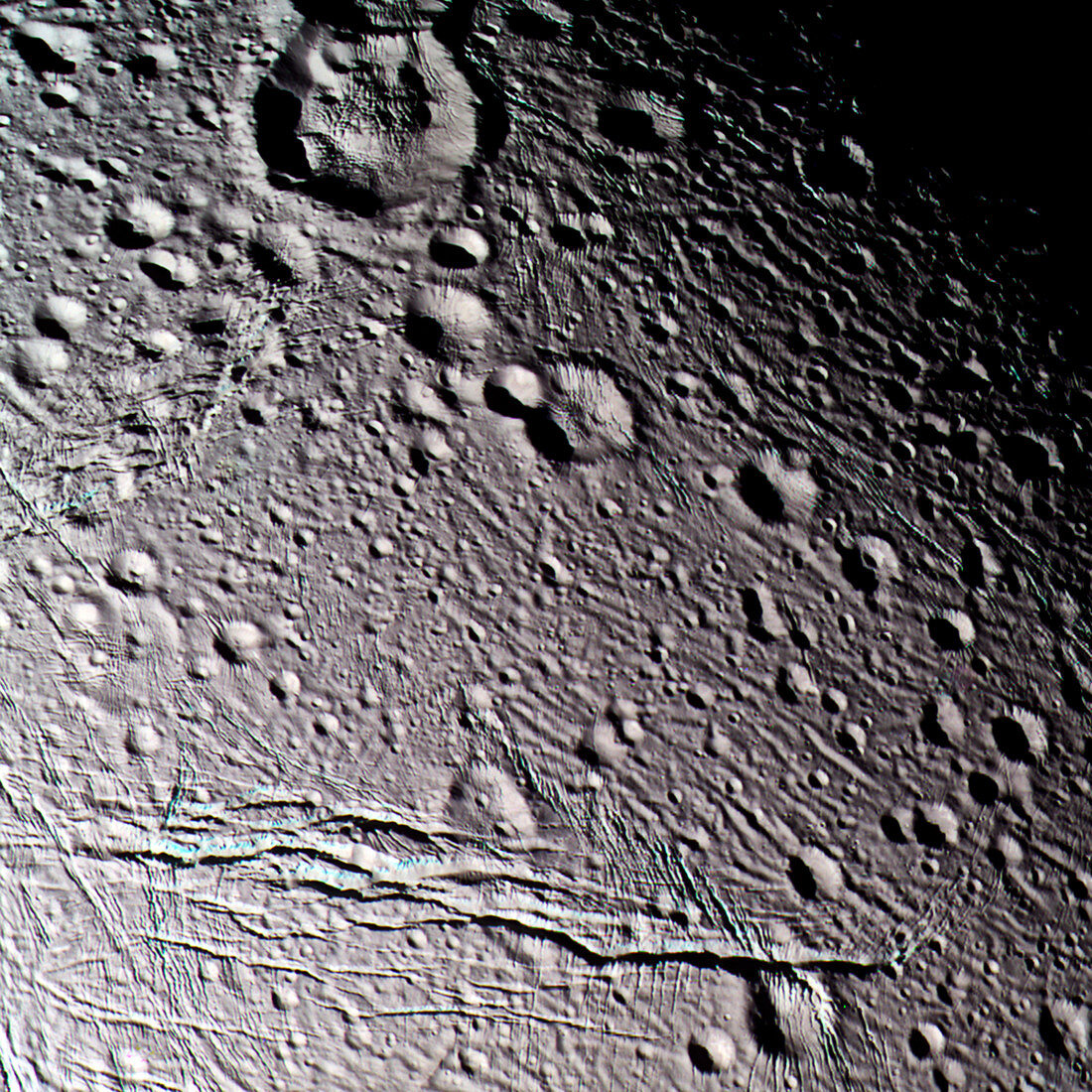 Enceladus' surface