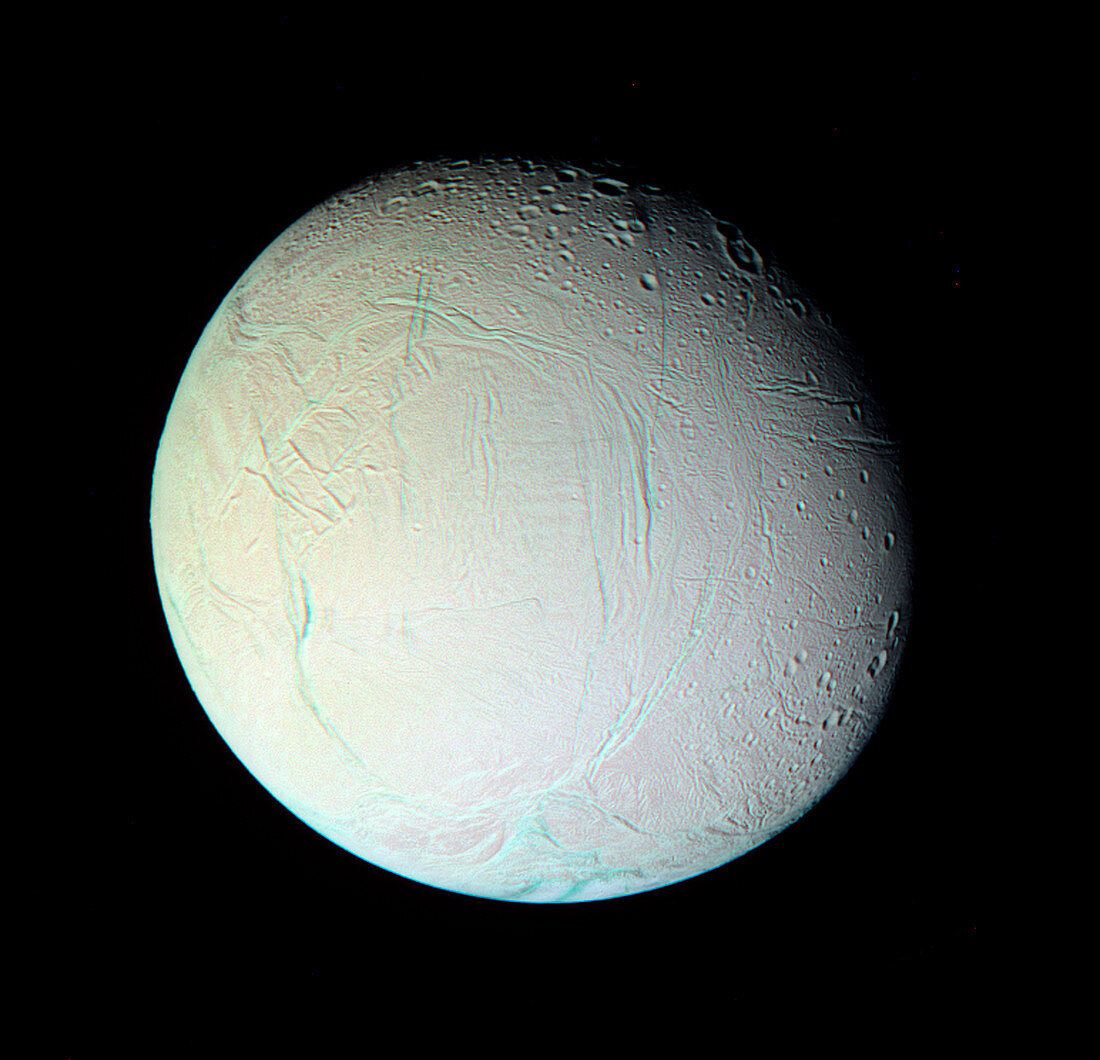 Saturn's moon Enceladus,Cassini image