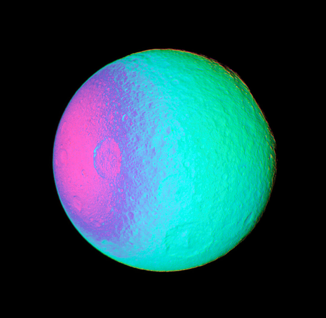 Saturn's moon Tethys,Cassini image