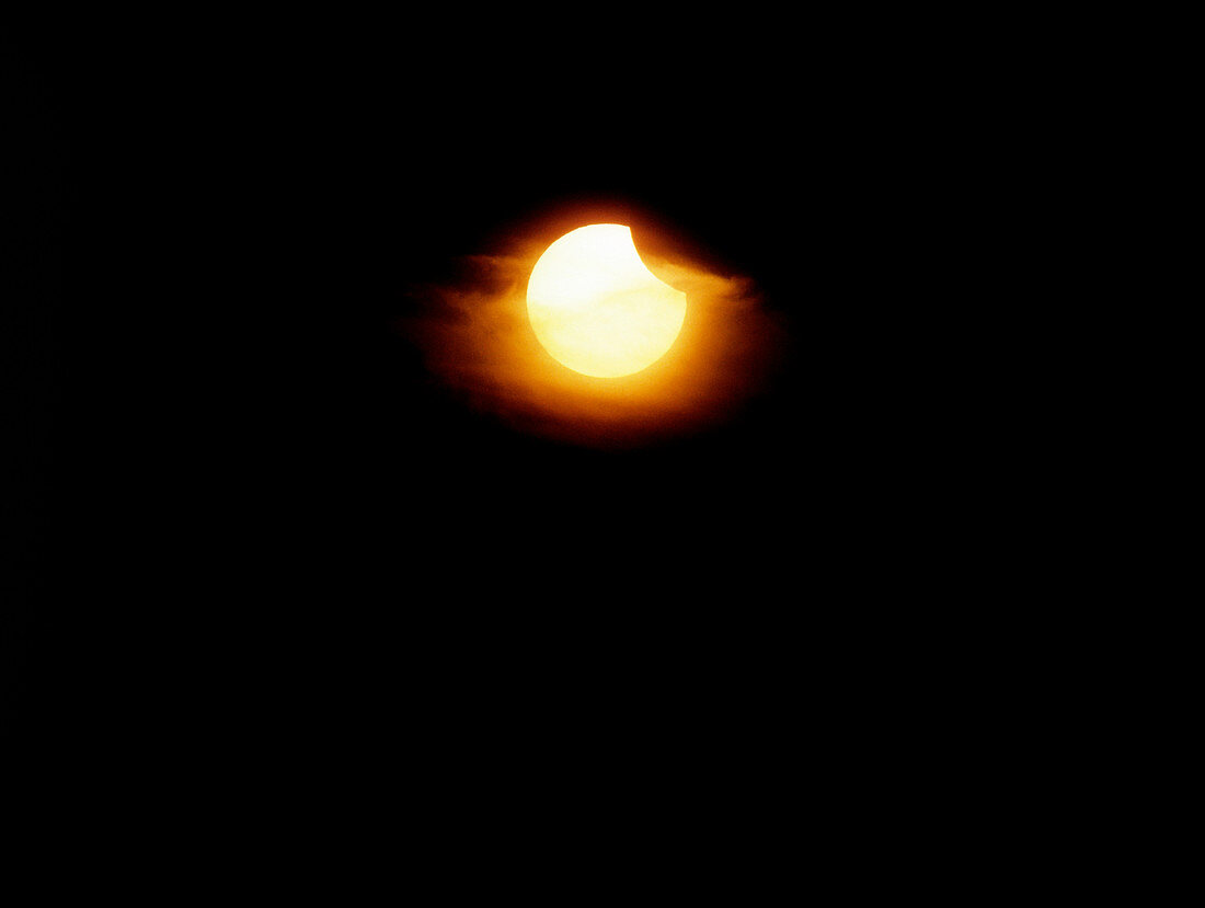 Partial solar eclipse of July 1982 from London