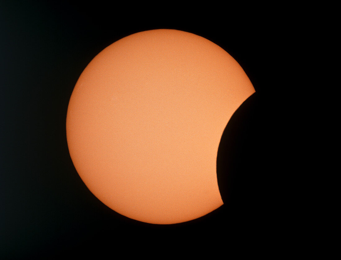 Partial phase of an annular solar eclipse 10/5/94