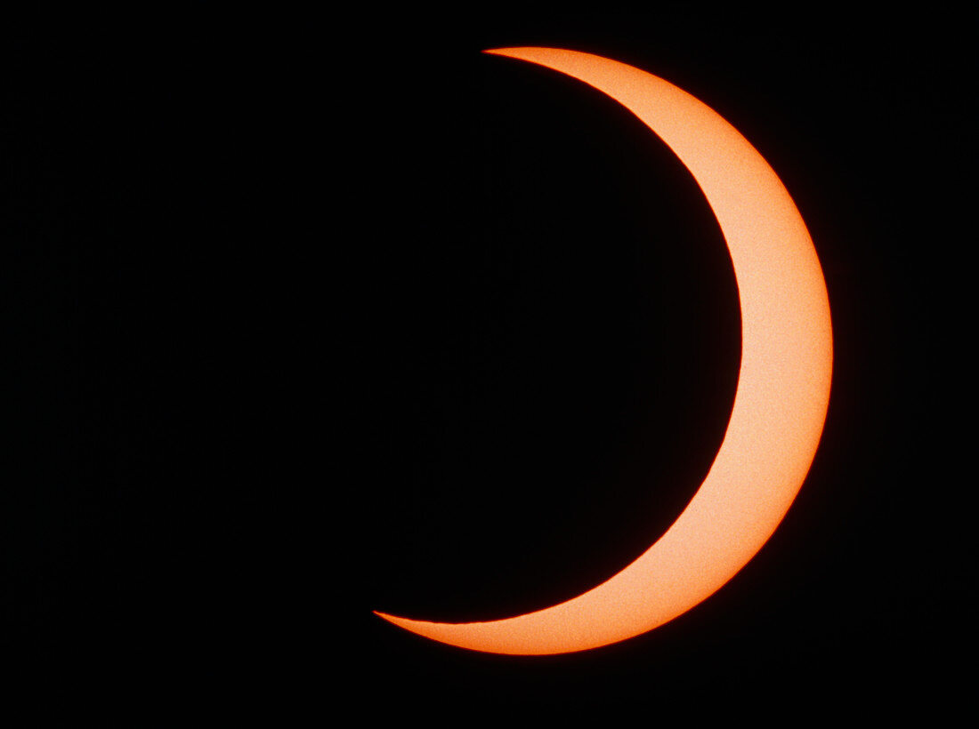 Partial phase of an annular eclipse (10/5/94)