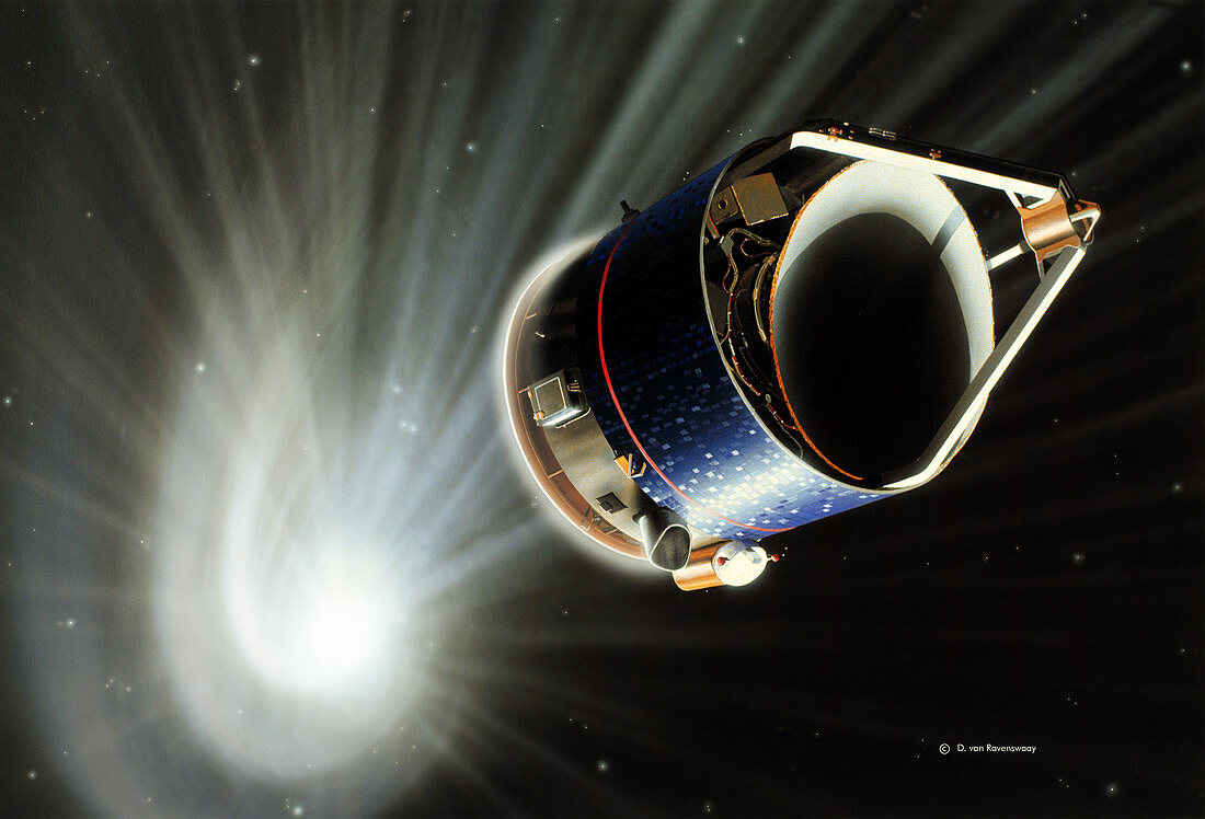 Giotto spacecraft at Halley's Comet