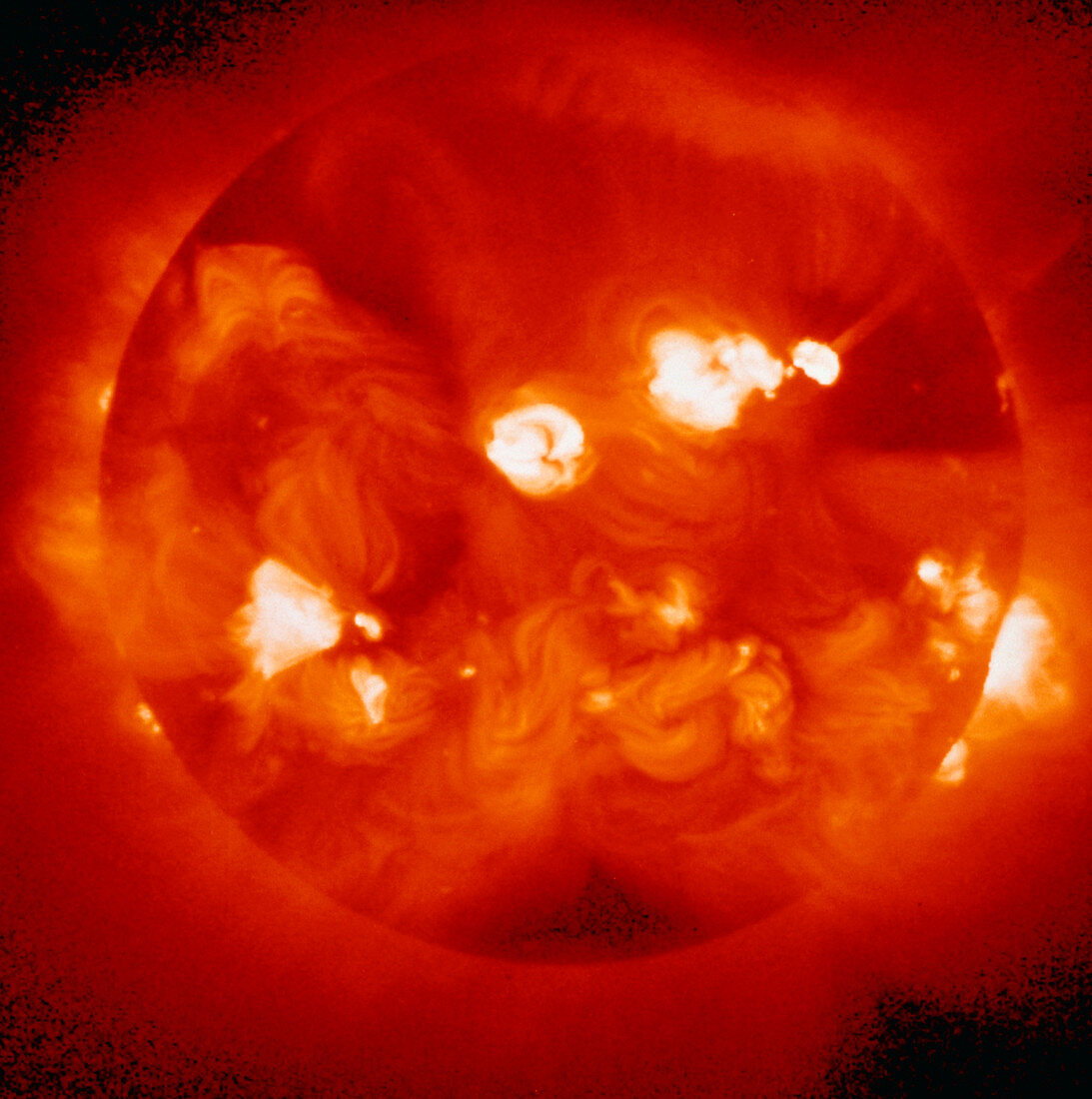 X-ray image of the solar corona