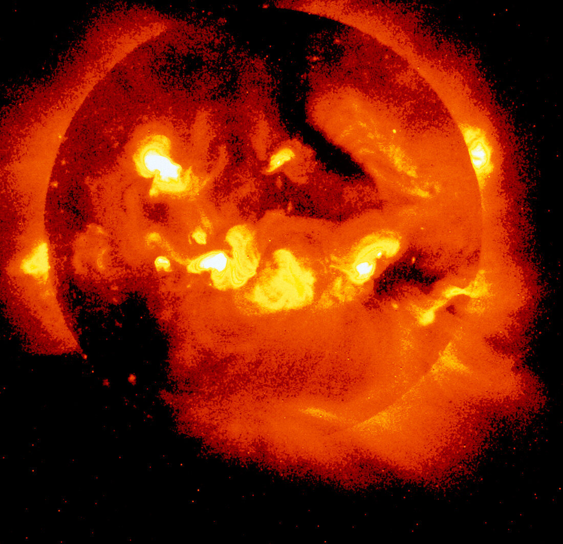 Exploding filament in Sun's corona