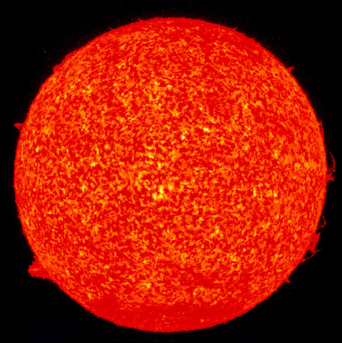 SOHO satellite image of the Sun