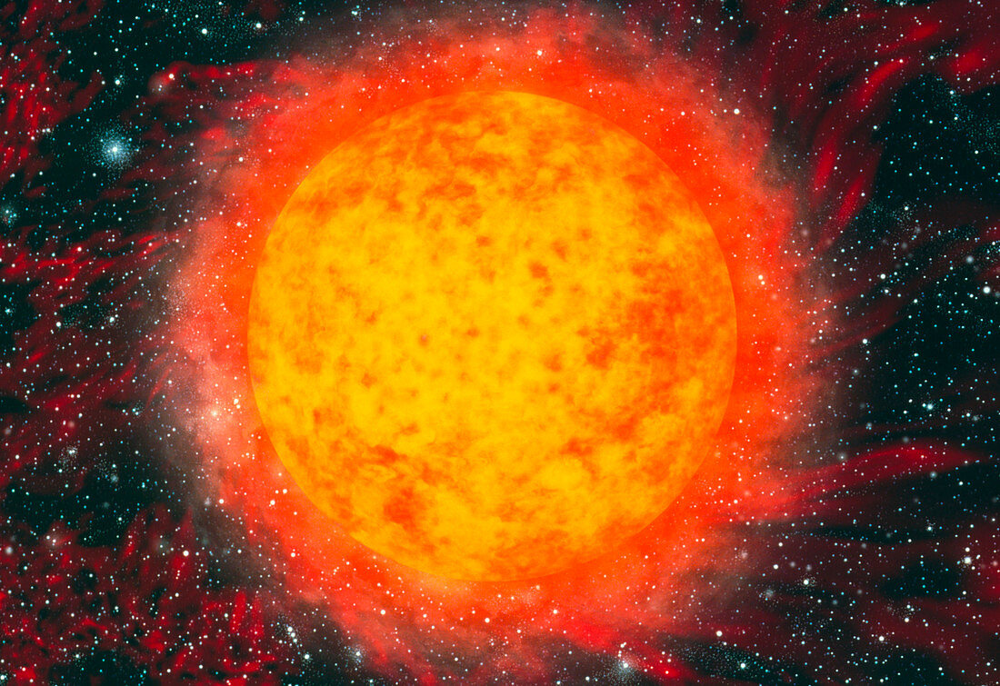 Computer artwork of the Sun