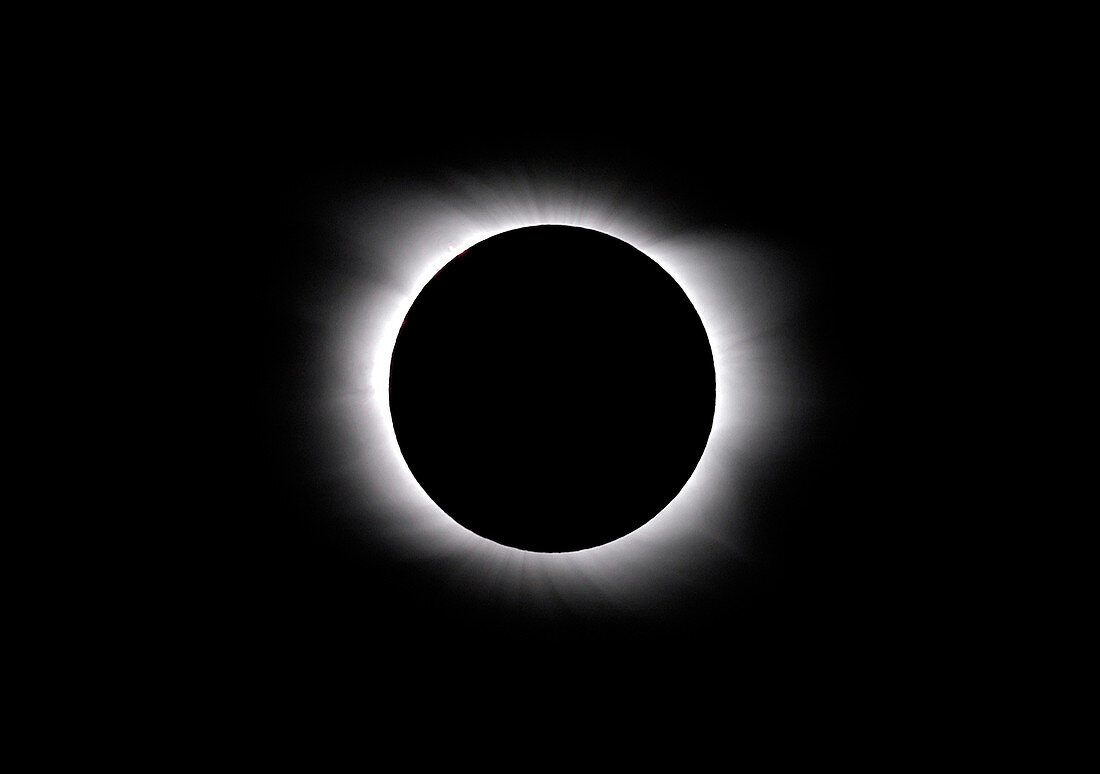 Total solar eclipse,corona at totality