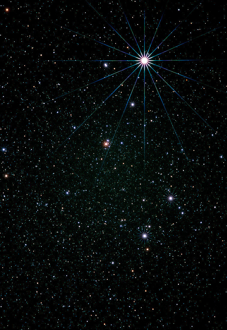 Optical image of the constellation of Lyra