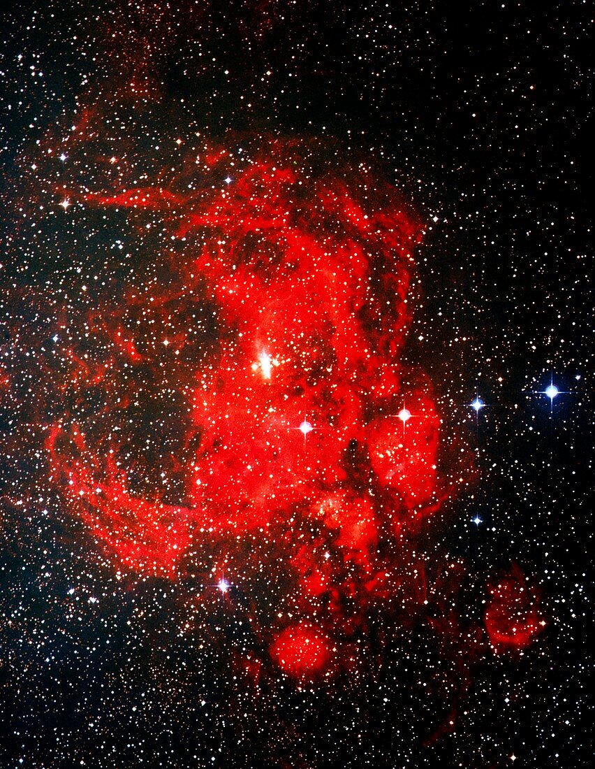 Optical image of emission nebula NGC 6357