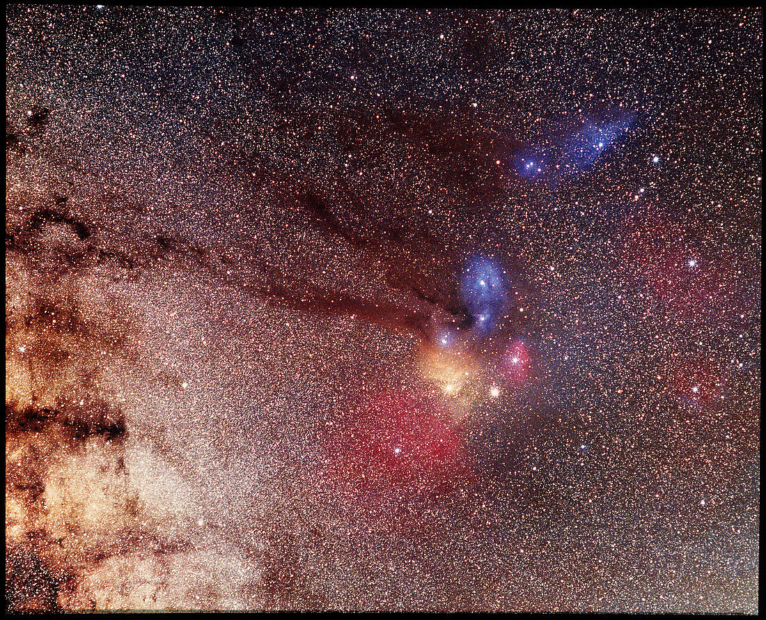 Bright and dark nebulae in Scorpius & Ophiucus