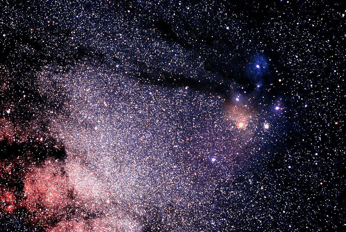 Stars and nebulae in Ophiuchus & Scorpius