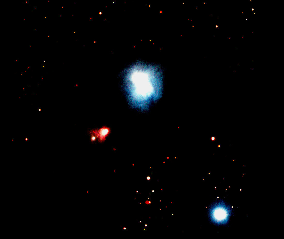 CCD optical image of R Coronae Australis nebula