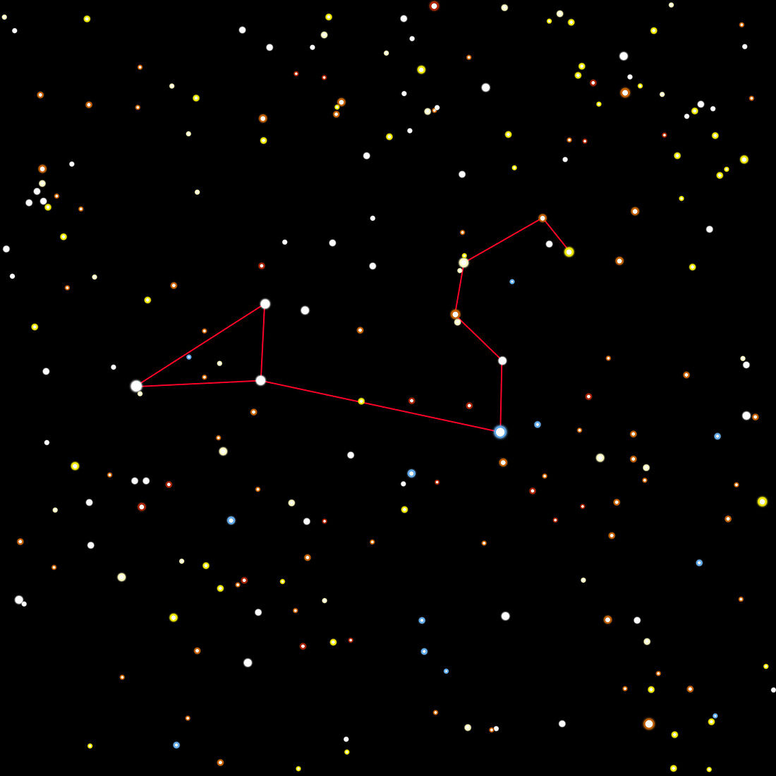 Artwork of the constellation of Leo