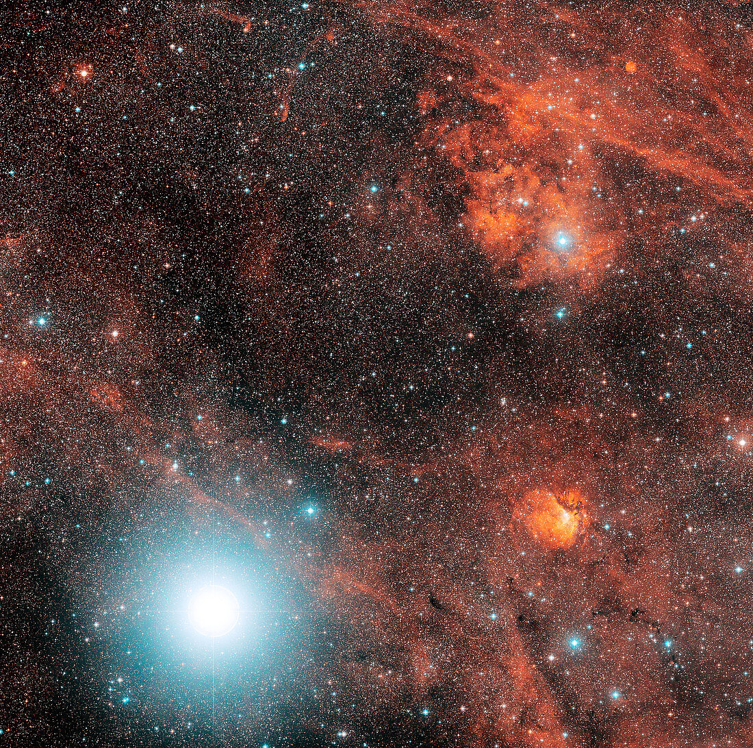Deneb and emission nebulae