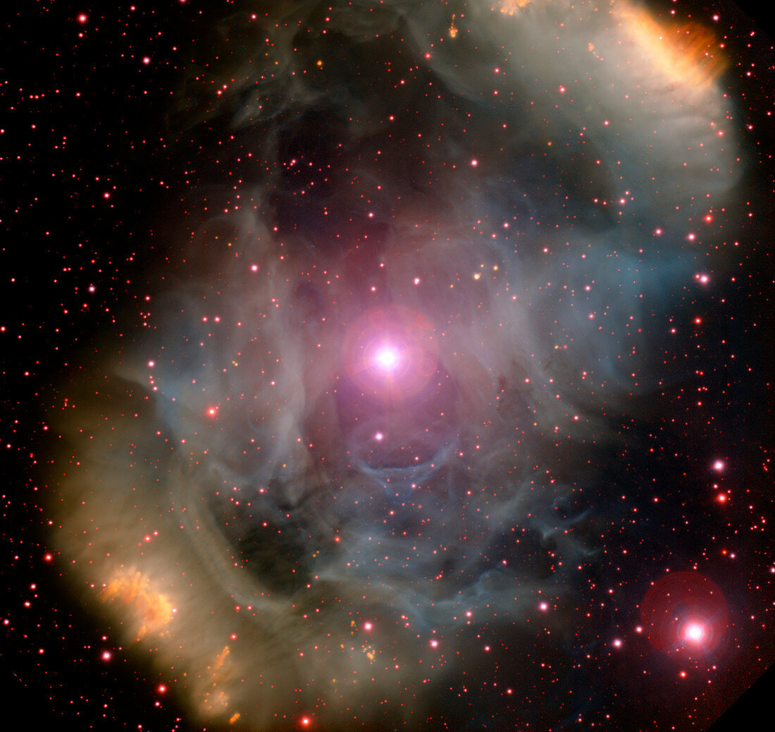 Nebula NGC 6164-5 and star HD 148937