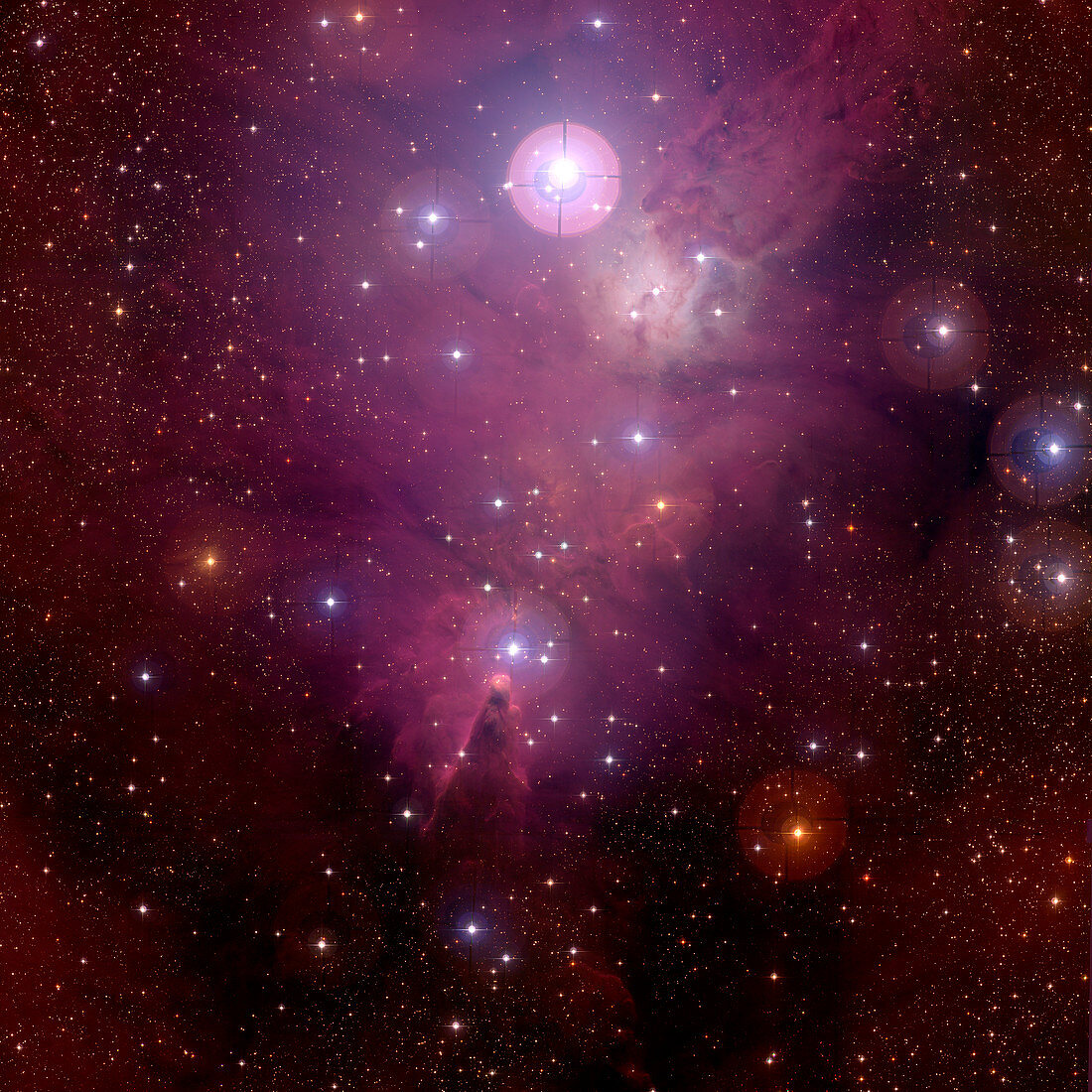Cone nebula (NGC 2264),optical image