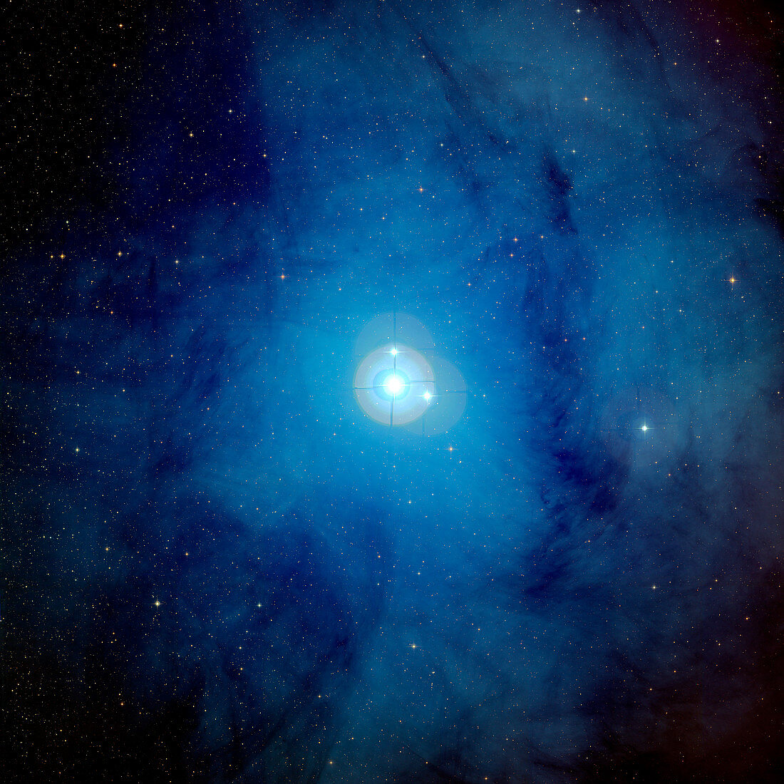 Reflection nebula IC 4604,optical image