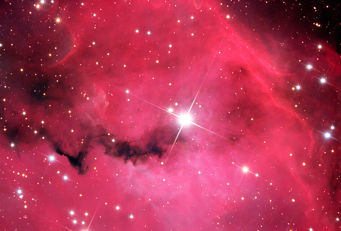 Emission nebula NGC 2327,optical image