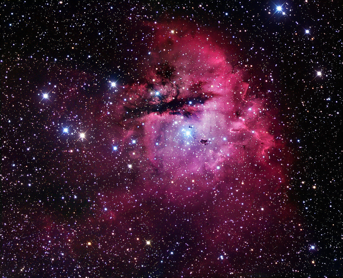 Emission nebula NGC 281,optical image