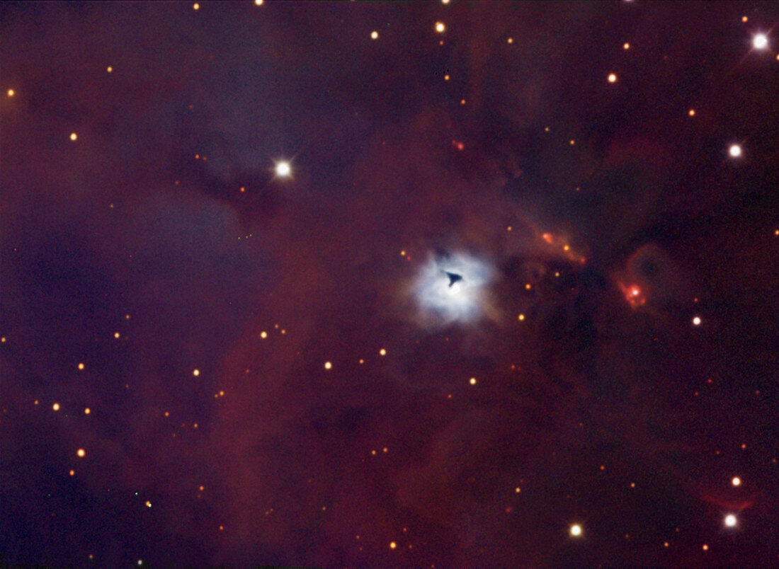 Nebula NGC 1999 and Bok globule