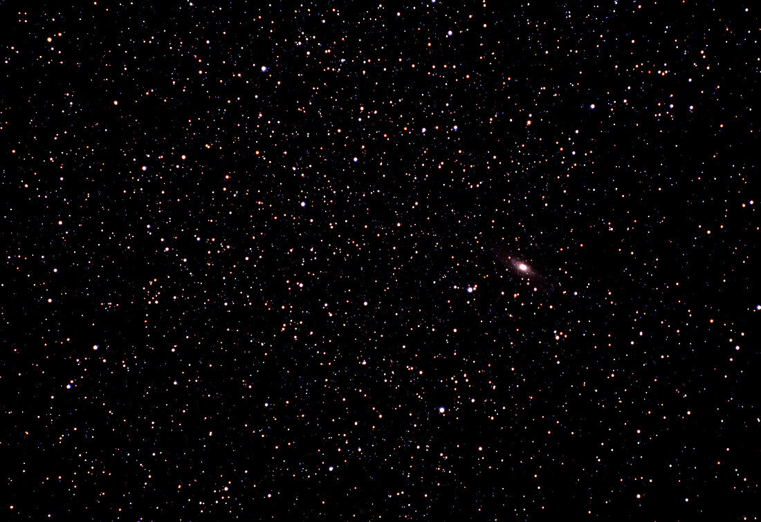 Starry sky: Andromeda region,including M31