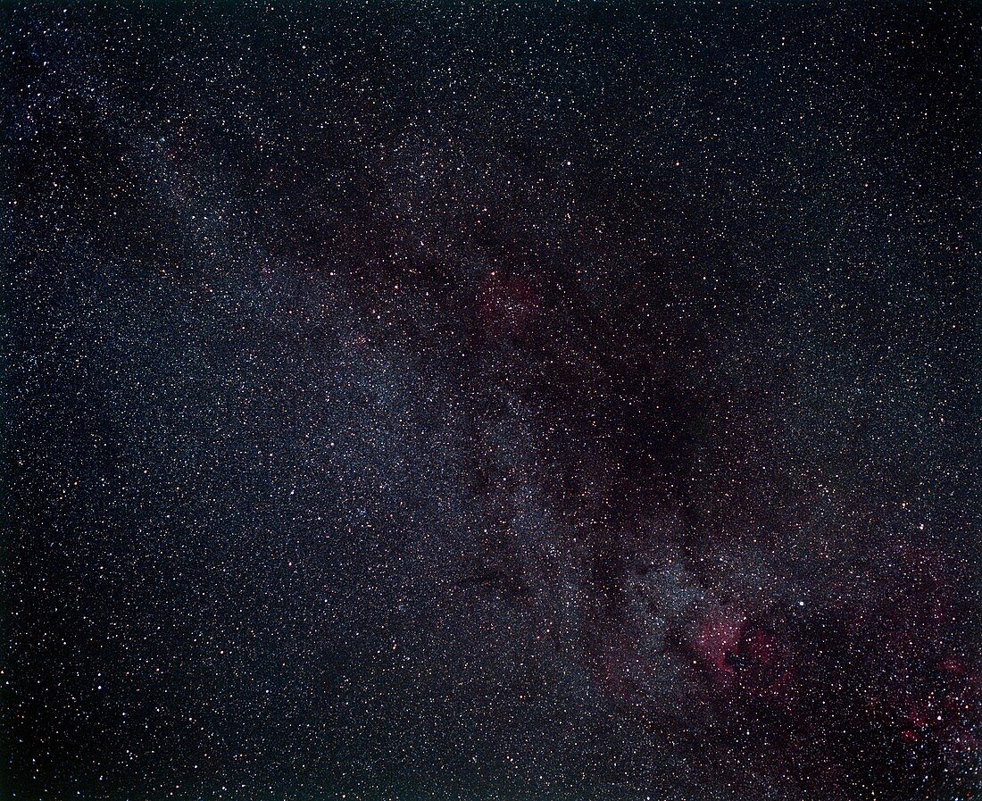 Starry sky between Cygnus and Cepheus