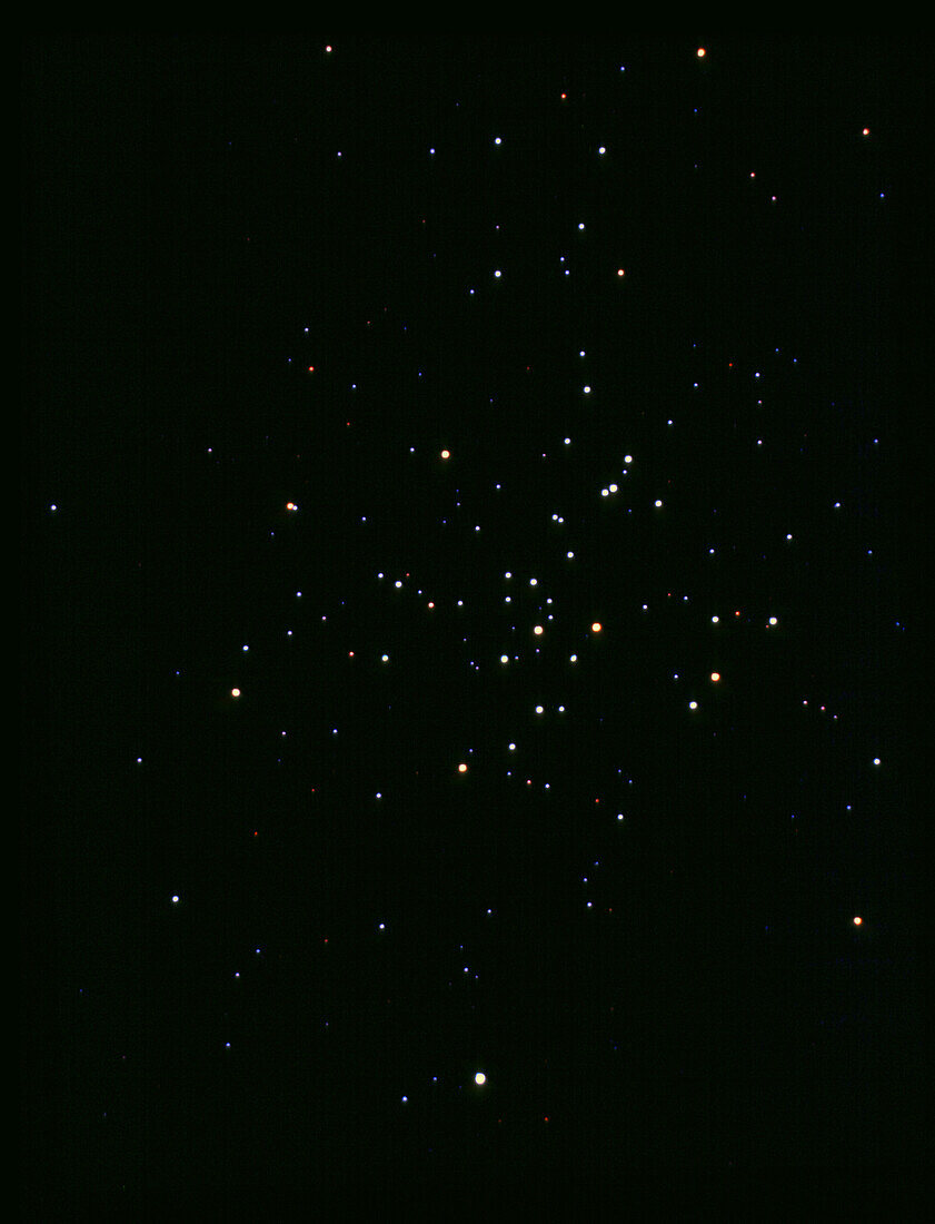 Optical photo of M41 open star cluster