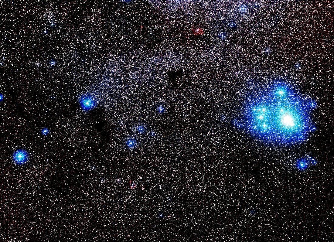 Optical image of the open star cluster IC 2602