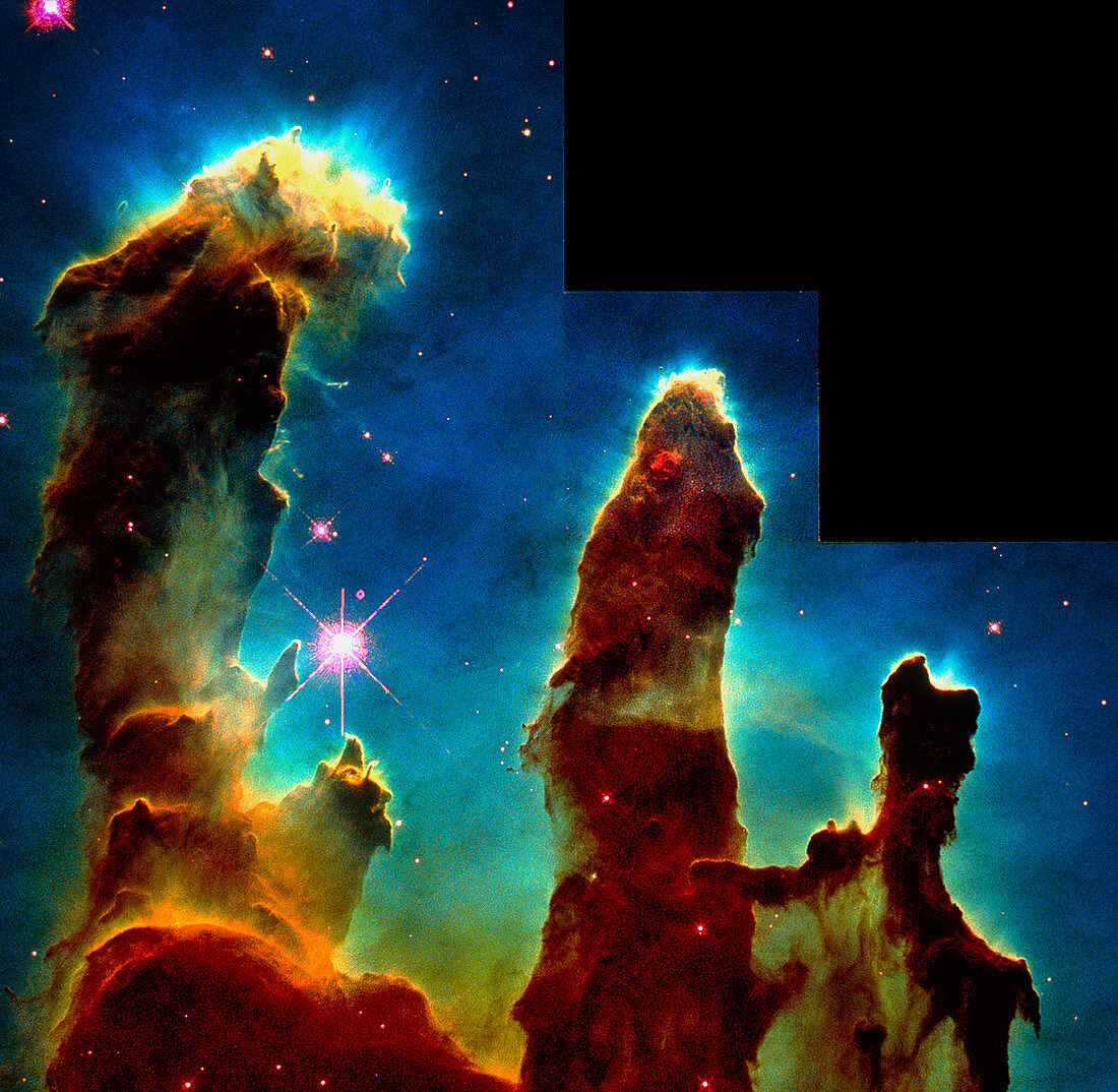 Gas pillars in Eagle Nebula