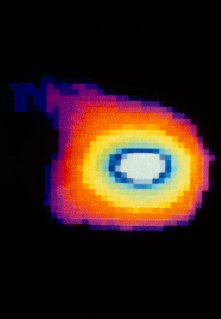 False-colour image of dust shell around R Cor Bor
