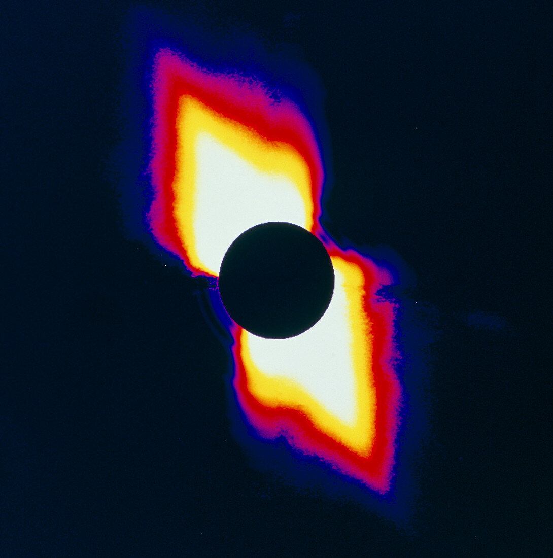 IR image of beta-Pictoris dust disc