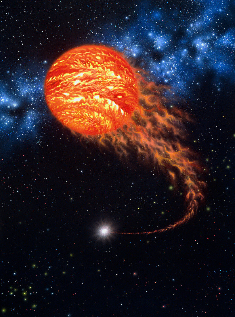 Artwork of the extrasolar planet TMR-1C
