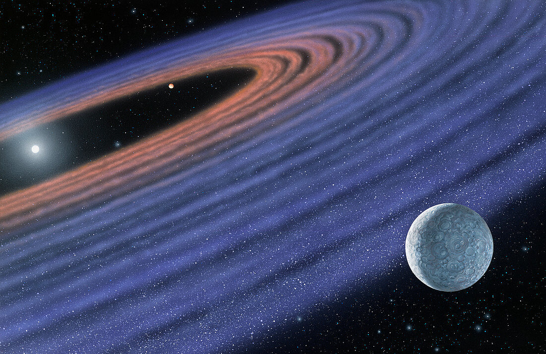 Extrasolar planets orbiting HR 4796A