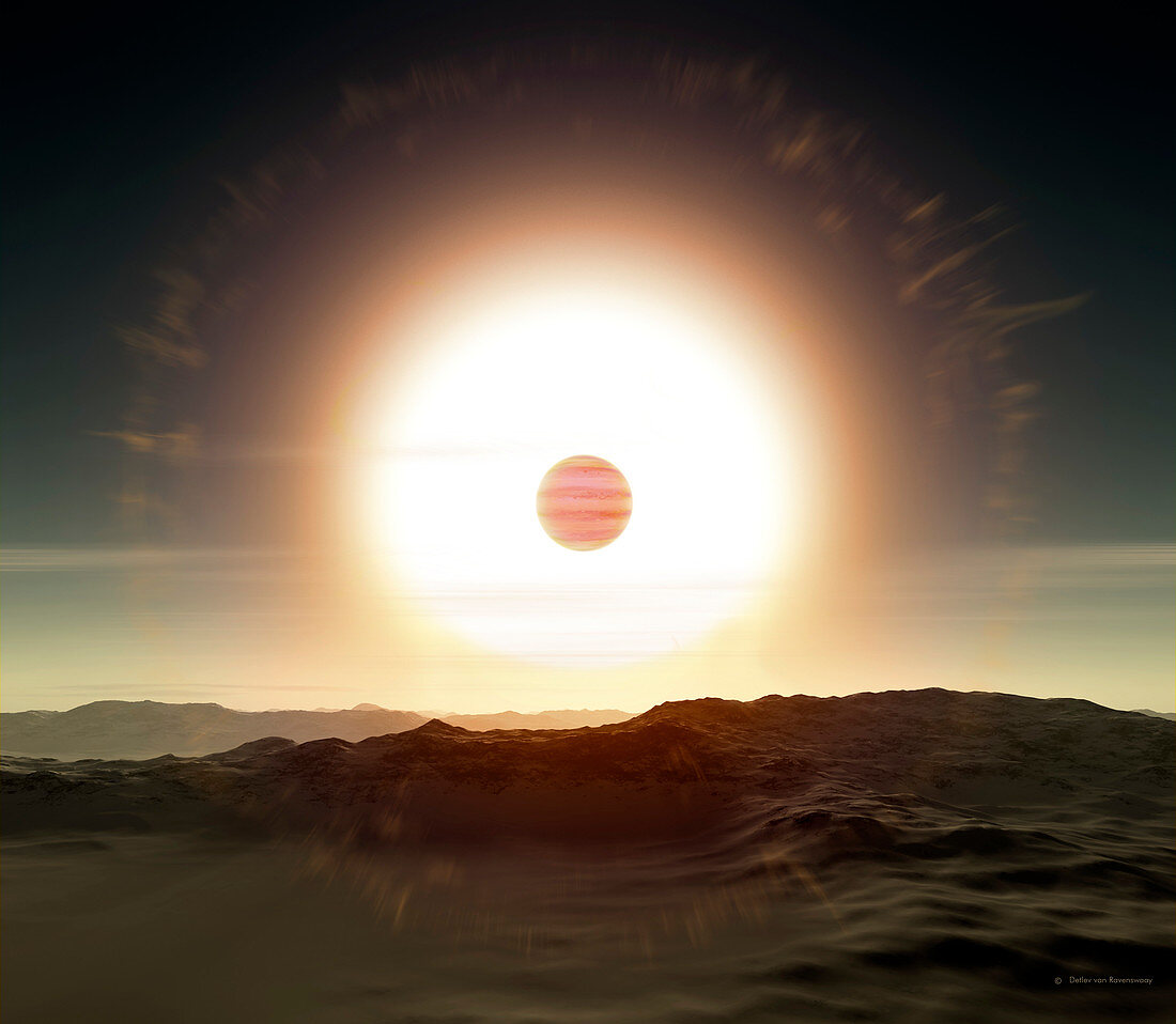 Alien planet 51 Pegasi b and its sun