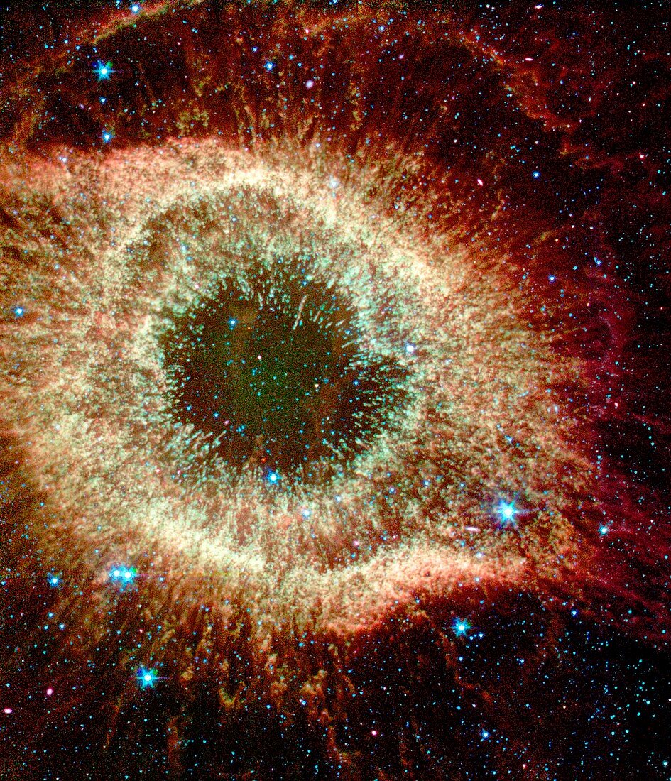 Helix nebula,infrared Spitzer image