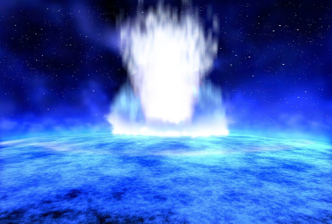 Gamma ray burst eruption