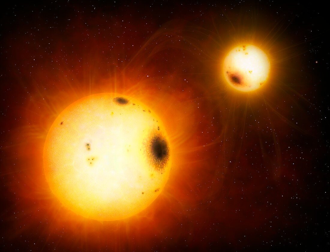 Magnetic binary star system