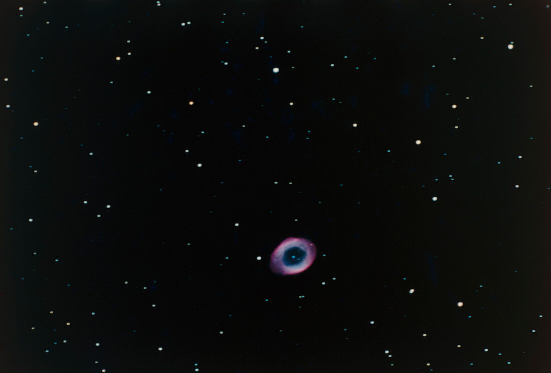 Optical photograph of the Ring Nebula,M57