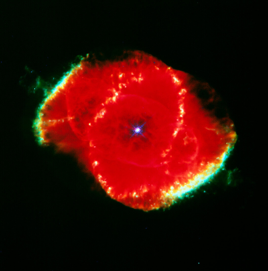 The Cat' eye Nebula seen from the Hubble Telescope