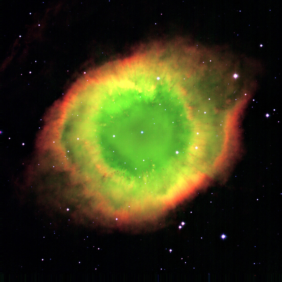CCD optical image of the Helix nebula NGC 7293