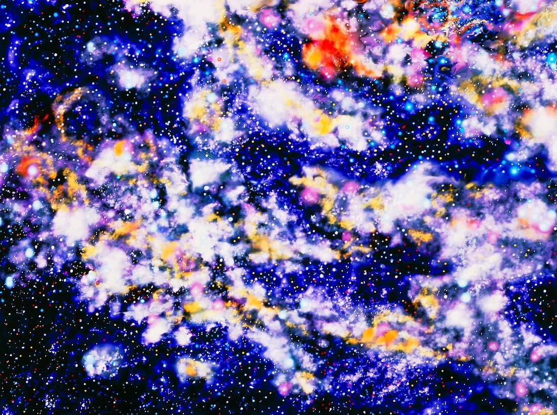 Artwork of the Perseus Arm in the Milky Way