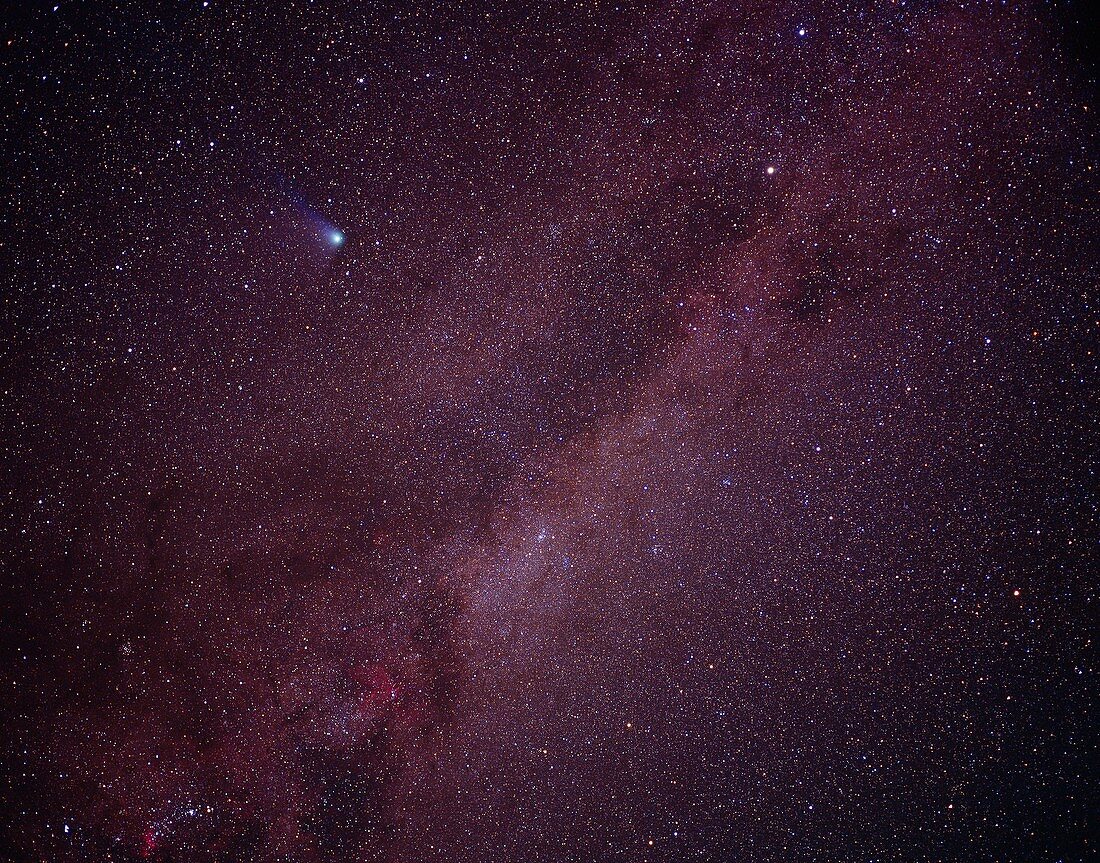 Milky Way showing Comet Halley
