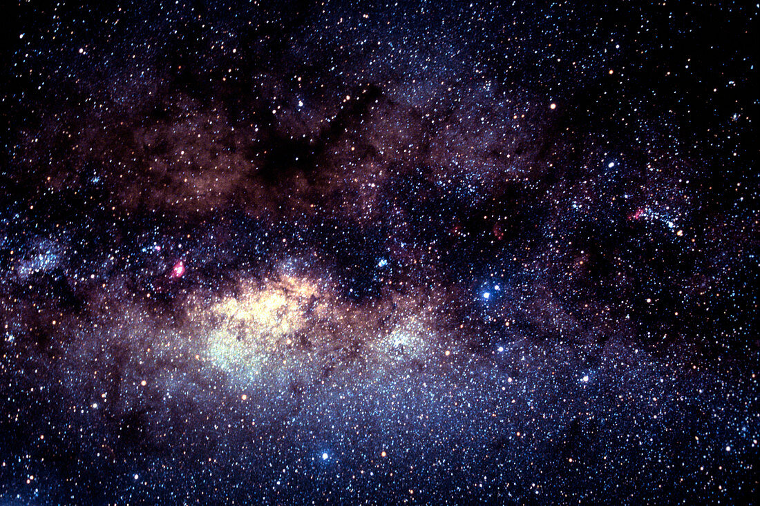 Central Milky Way in constellation Sagittarius