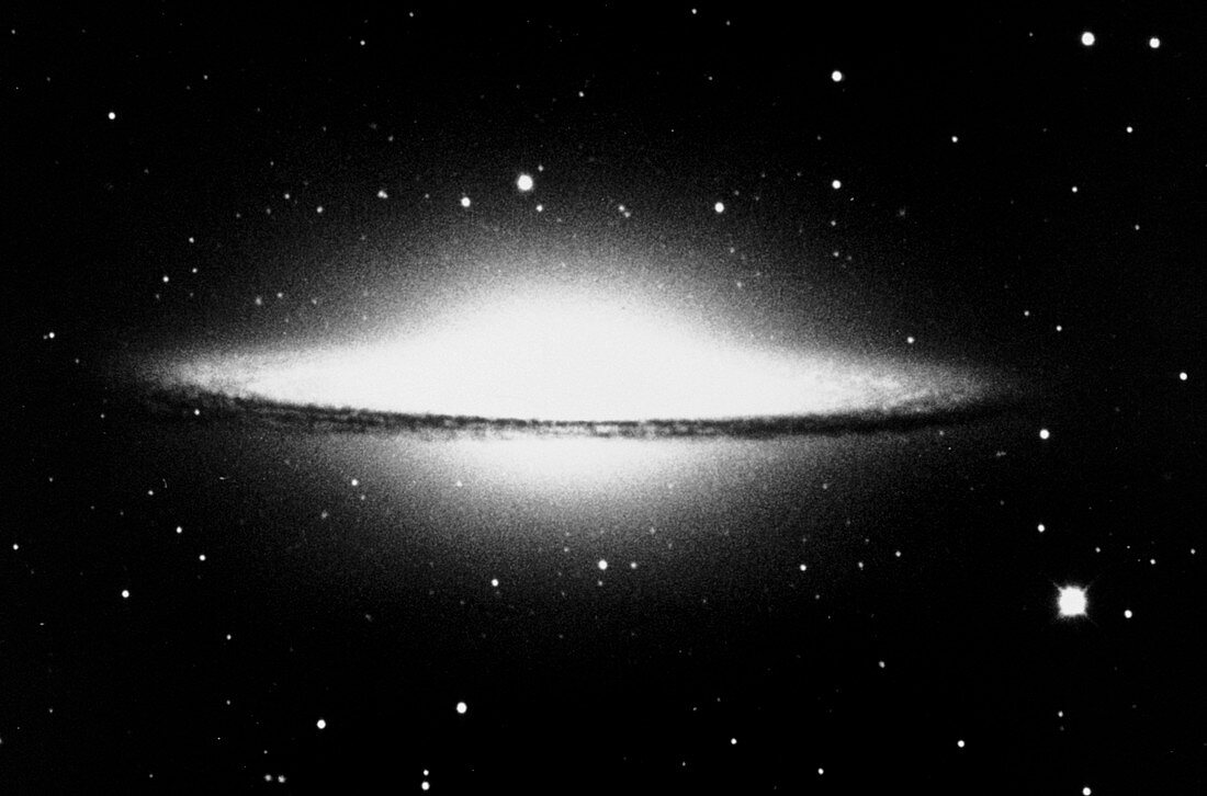 Optical photograph of the Sombrero Galaxy