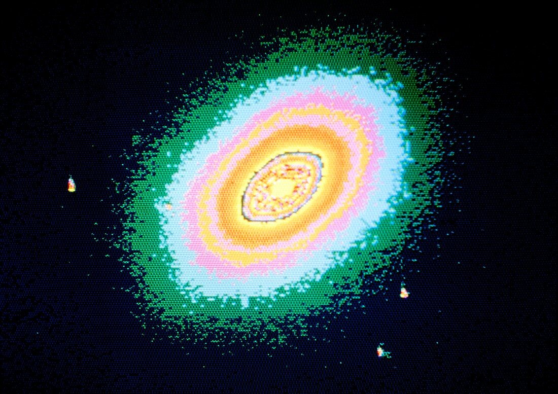 Optical CCD image of the elliptical galaxy M105
